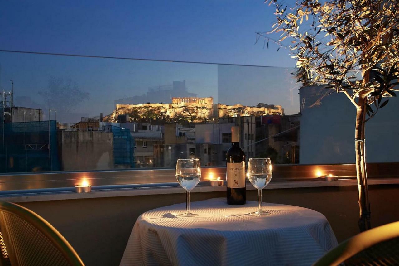 Spacious Suite W. Huge Balcony + Acropolis View Aten Exteriör bild